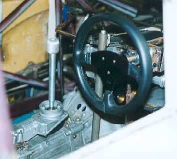 The finished gearstick and knob.